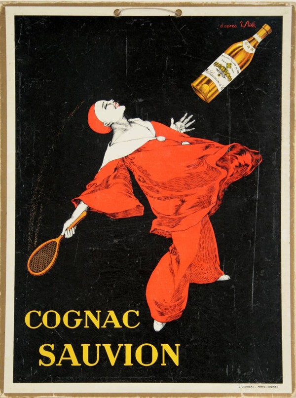 Cognac Sauvion Carton vintage poster  Print